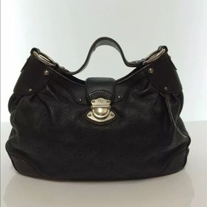 Louis Vuitton Mahina Solar PM Black Purse Bag.